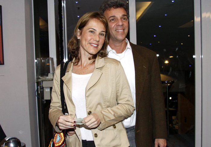 Andréa Veiga e o marido