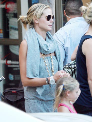 Heidi Klum levou sua filha, Leni, ao aniversário de Romeo Beckham