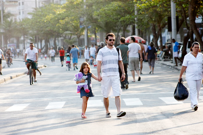 O ator encontra a filha, Catarina