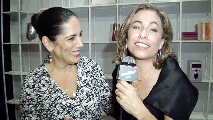 Cissa ataca de repórter e entrevista Glória Pires para o Vídeo Show