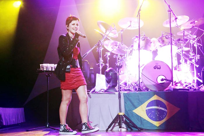 A cantora irlandesa Dolores ORiordan se apresentou em São Paulo