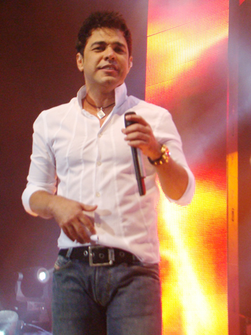 Zezé di Camargo durante sua apresentação