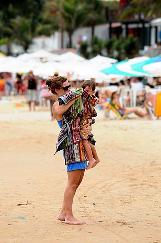 A atriz tomou cuidado para José não sentir frio