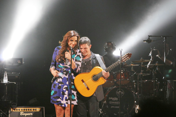 Ivete Sangalo cantou com Alejandro Sanz em São Paulo