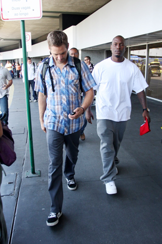 Paul Walker, o Brian OConner, chegou junto com Tyrese 