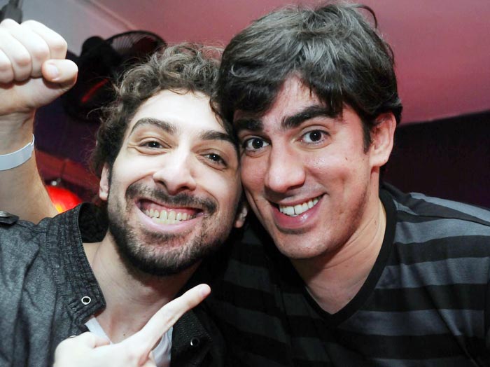 Mionzinho e Marcelo Adnet se divertiram com o stand up comedy de Nany People