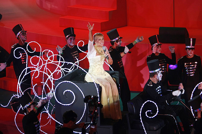 Xuxa grava show de Natal no Maracanãnzinho, no Rio