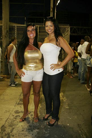 Solgane Gomes e Tatiana Pagung mostraram o samba no pé