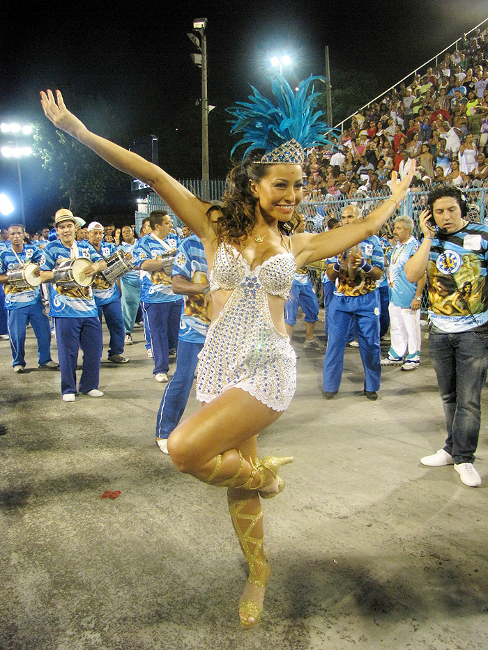 A beldade foi elogiada pelas belas pernas