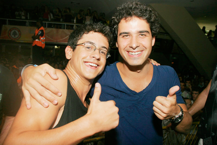 David Lucas e André Arteche curtiram o show juntos