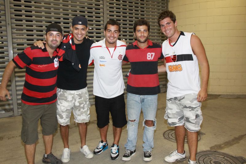 Os irmãos, Bruno e Thiago Gagliasso, e Thiago Martins estavam animados 