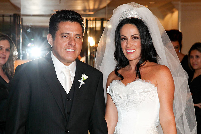 Bruno se casou com Marianne, em São Paulo, após 15 anos de relacionamento