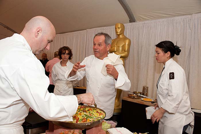 Chef Wolfgang Puck durante apresentação do menu do Oscar