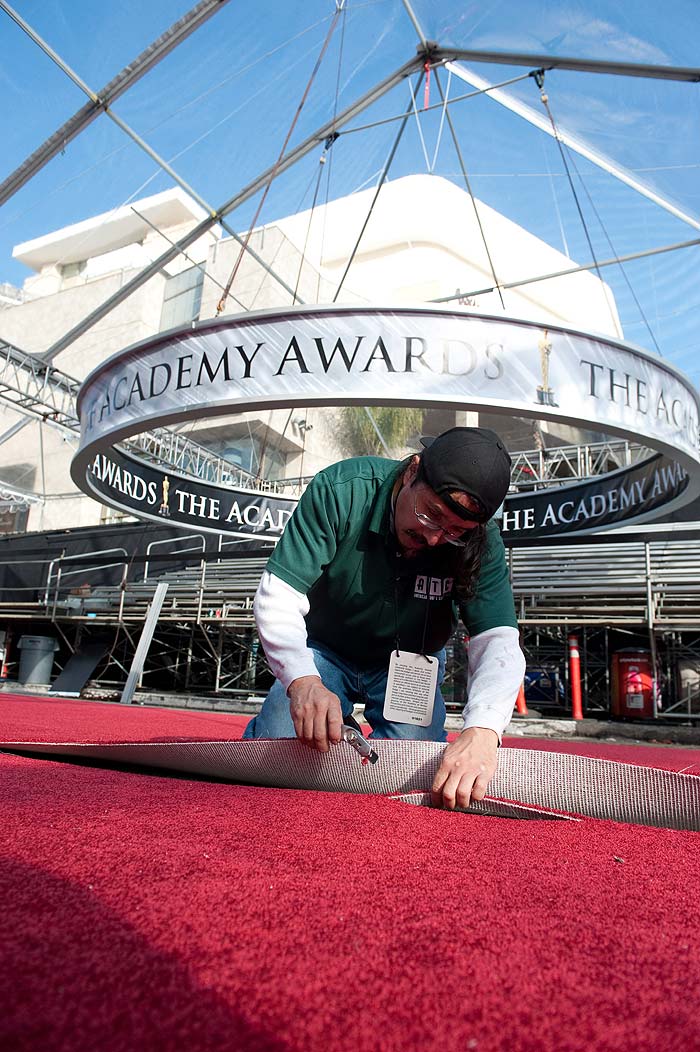 Kodak Theater é preparado para a grande noite da 83ª edição do Oscar