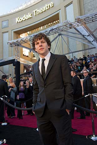 Jesse Eisenberg, protagonista de A Rede Social 