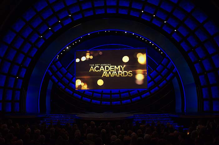 O palco da grande festa do Oscar