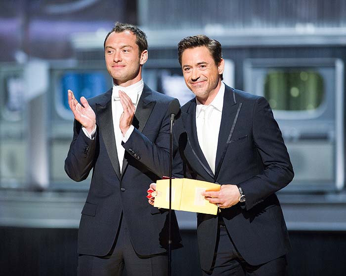 Jude Law e Robert Downey Jr. 