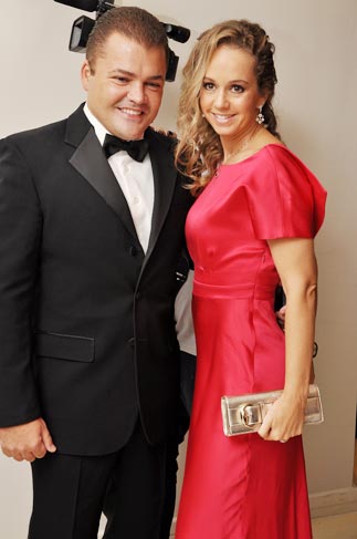 Marcos Quintela e sua esposa, Deborah