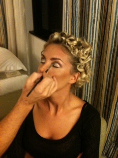 Ana Hickmann se preparando para a folia