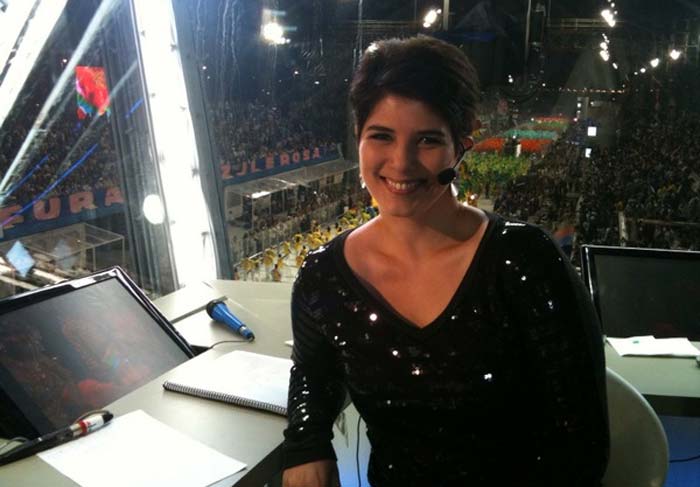 Direto dos estúdios da Rede Globo, Mariana Godoy postou foto da Transmissão do Carnaval! 