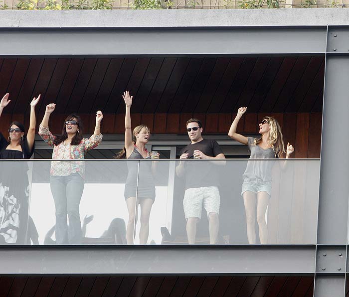 Gisele Bundchen e Tom Brady - Sacada do Hotel Fasano Rio de Janeiro