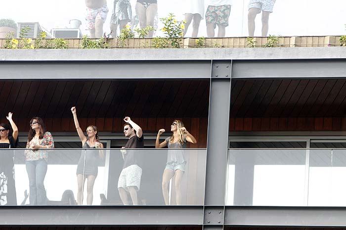 Gisele Bundchen e Tom Brady - Sacada do Hotel Fasano Rio de Janeiro