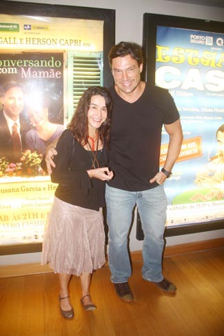 Lucélia Santos e Ricardo Macchi posaram para fotos