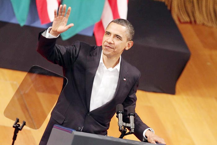 Barack Obama esteve no Theatro Municipal