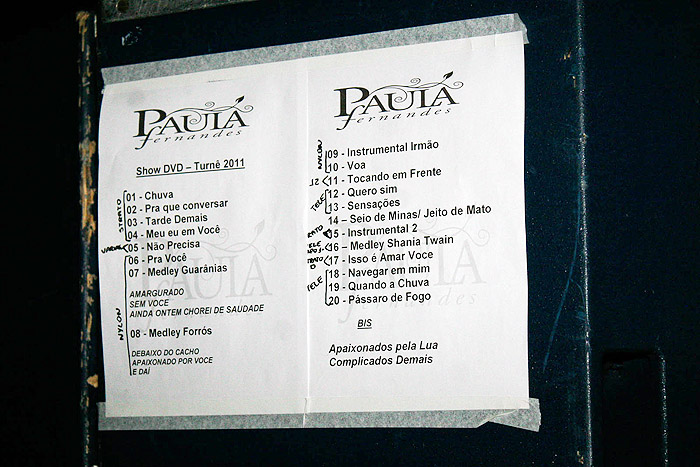 Confira o Set List da apresentação