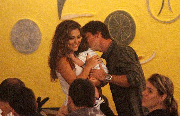 Juliana Paes, Pedro e Carlos Eduardo Baptista,