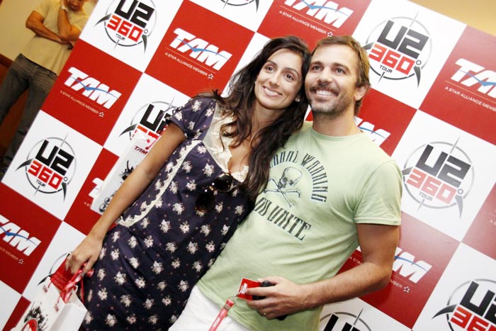 Marcelo Faria e sua mulher