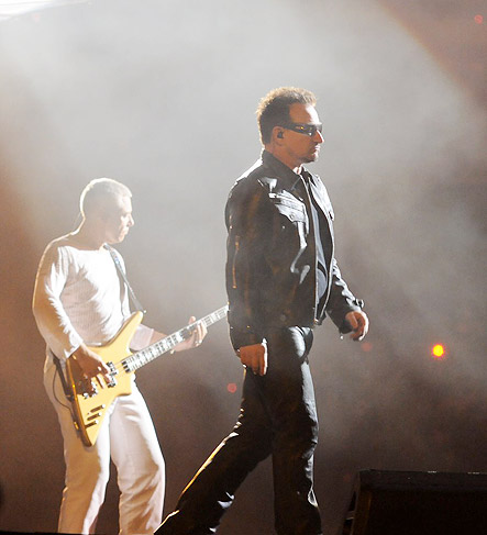 Show do U2 animou os famosos 