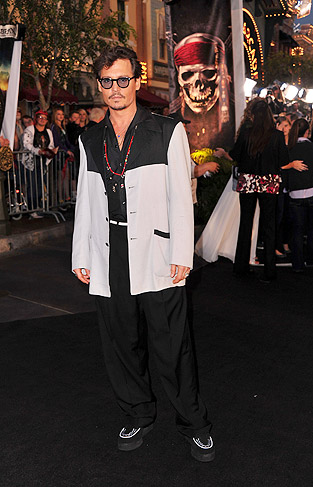 Johnny Depp promove Piratas do Caribe 4 na Califórnia