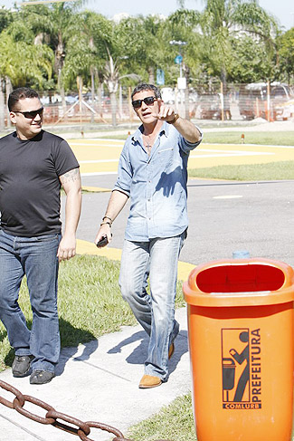 Antonio Banderas se encanta com o local