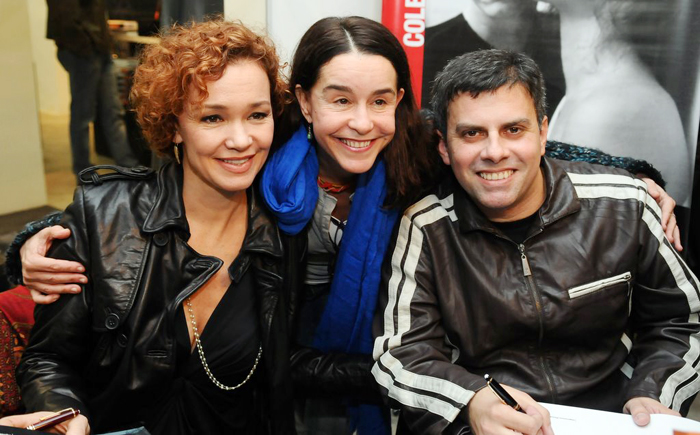 Julia Lemmertz, Lucelia Santos e o autor Cleodon Coelho