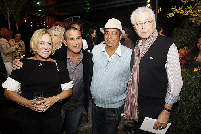 Susana Vieira, Eri Johnson, Zeca Pagodinho e Aguinaldo Silva