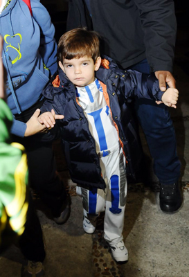 Kaká faz festa de aniversário para o filho em SP
