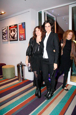 Débora Bloch encontrou Mariana Lima nos bastidores do show