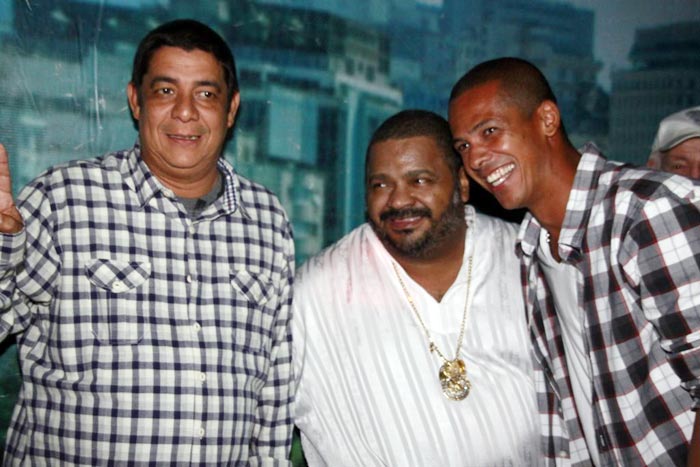 Três grandes nome do samba brasileiro se reuniram para um foto. 
