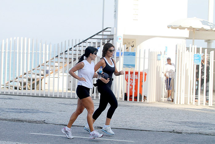 Juliana Paes encerra a semana malhando, no Rio