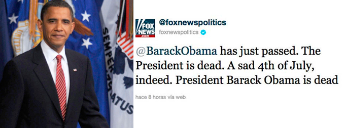 Barack Obama: Morte no dia da independencia