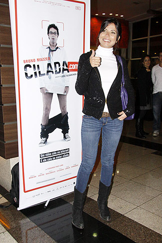 Aninha Lima participou da pré-estreia de Cilada.com