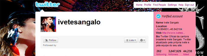 Poderosa: Ivete Sangalo atinge 3 millhões de seguidores no Twitter - Reprodução