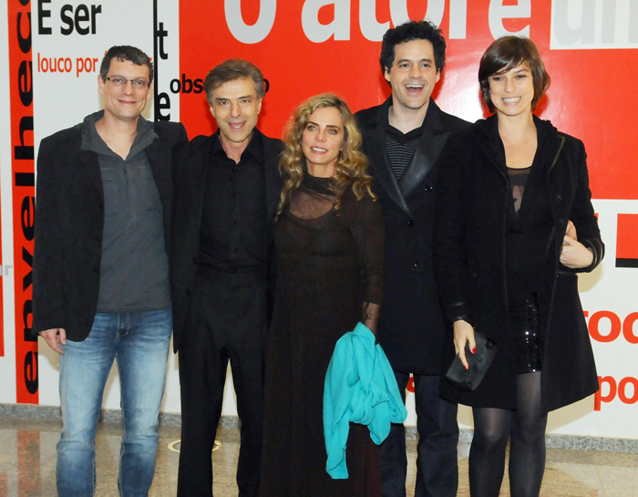 Marcello Airoldi, Bruna Lombardi, Carlos Alberto Riccelli, Bruno Garcia e Maria Paula posaram juntos. 
