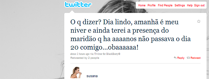 Susana Werner comemora 34 anos ao lado do marido - Reproduação