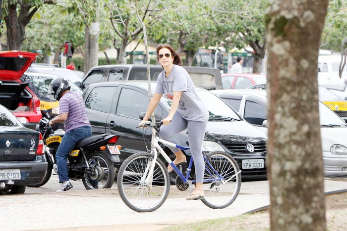 Ivete Sangalo mostrou que manda bem na bike
