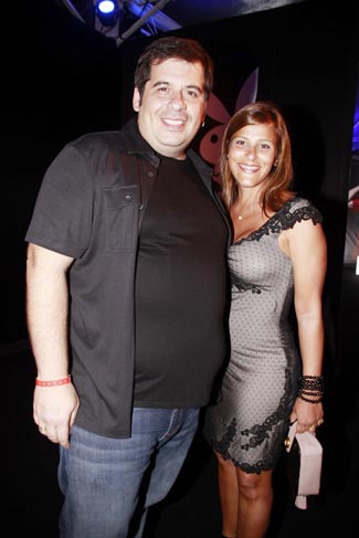 Leandro Hassum e a esposa Karina Gomes
