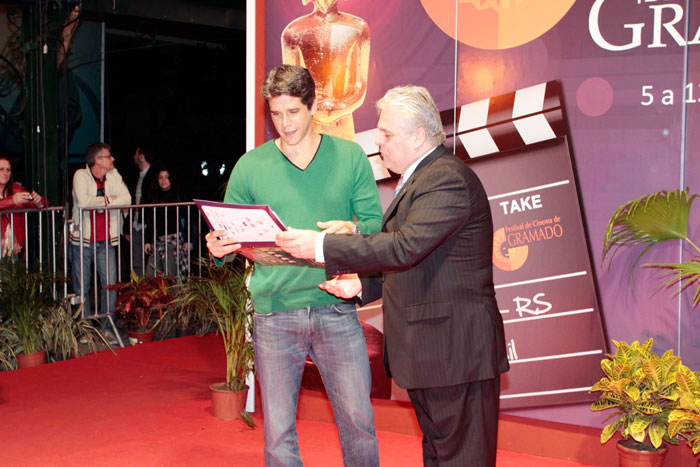 Márcio Garcia ganhou uma homenagem em Gramado, Rio Grande do Sul