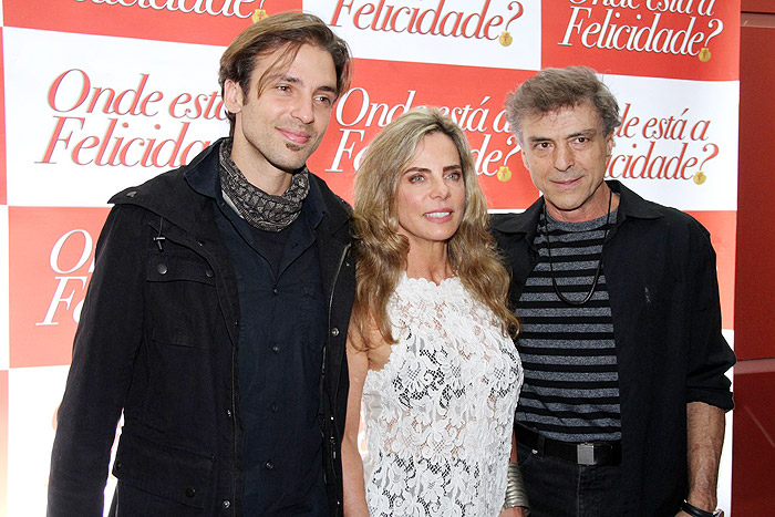 Kim Riccelli, Bruna Lombardi e Carlos Alberto Riccelli