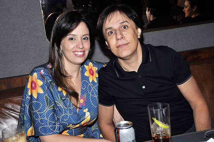 Patricia Lamounier e o marido, o humorista Tom Cavalcante
